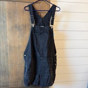 NWT Old Navy Charcoal Denim Overalls Size XXL